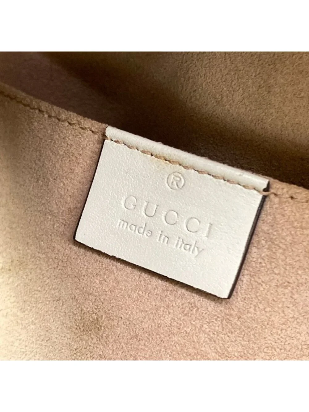 Gucci Backpack GG Marmont Ivory Leather